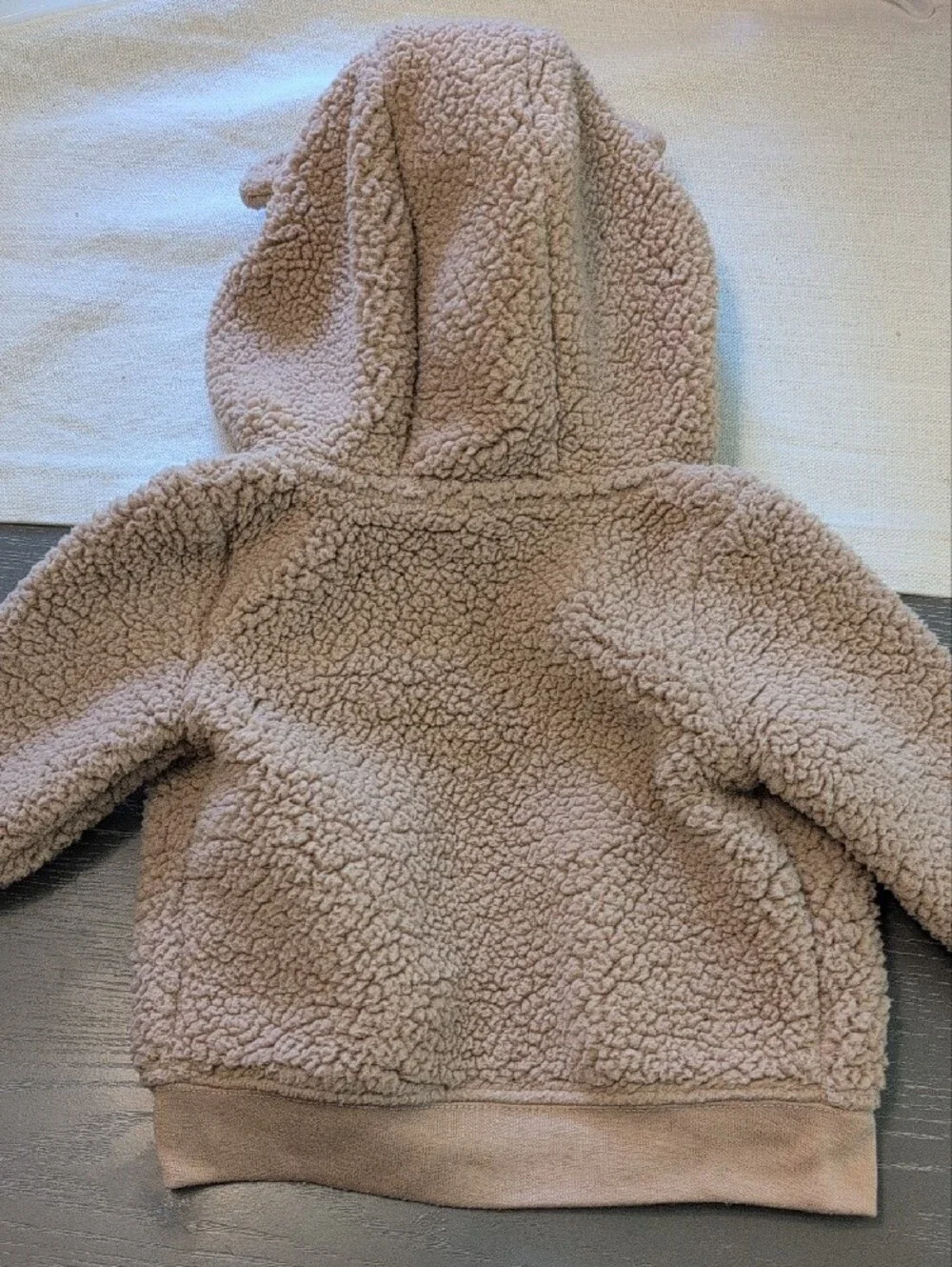 Carter's Tan Teddy Sherpa Jacket with Hooded Bear Ears